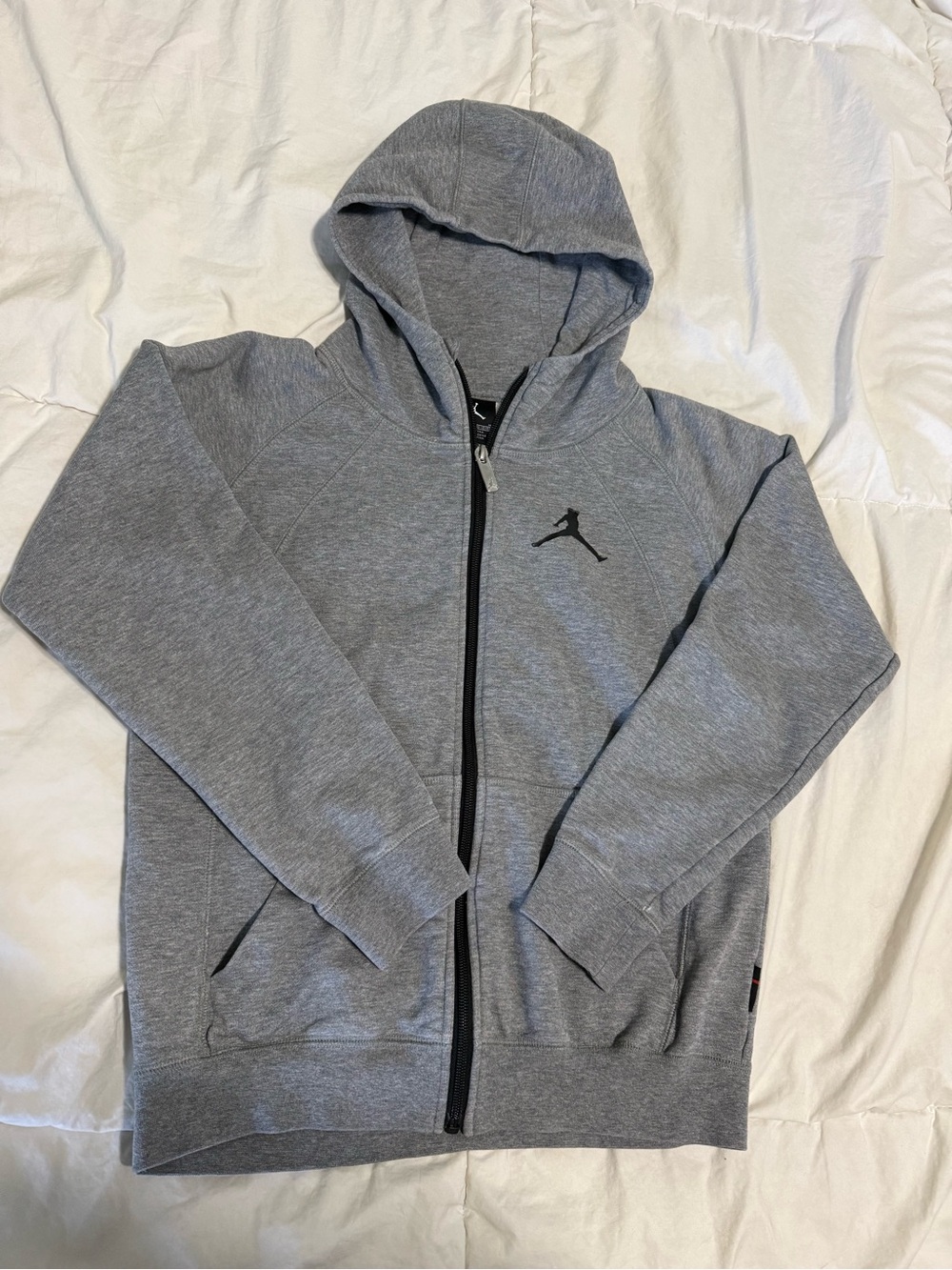 Jordan boys Gray Full-Zip Hoodie Jacket